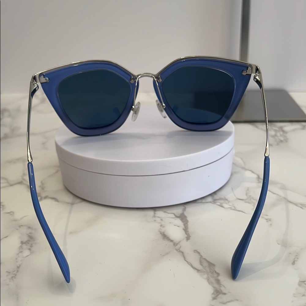 Prada Blue Cat-Eye Sunglasses - Picture 4 of 7